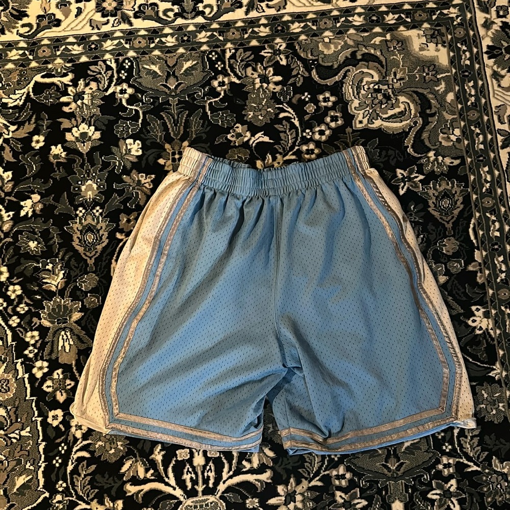 Handmade Blue & White Mens Basketball Shorts